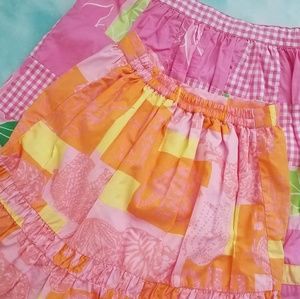 2 Girls Lilly Pulitzer Skirts